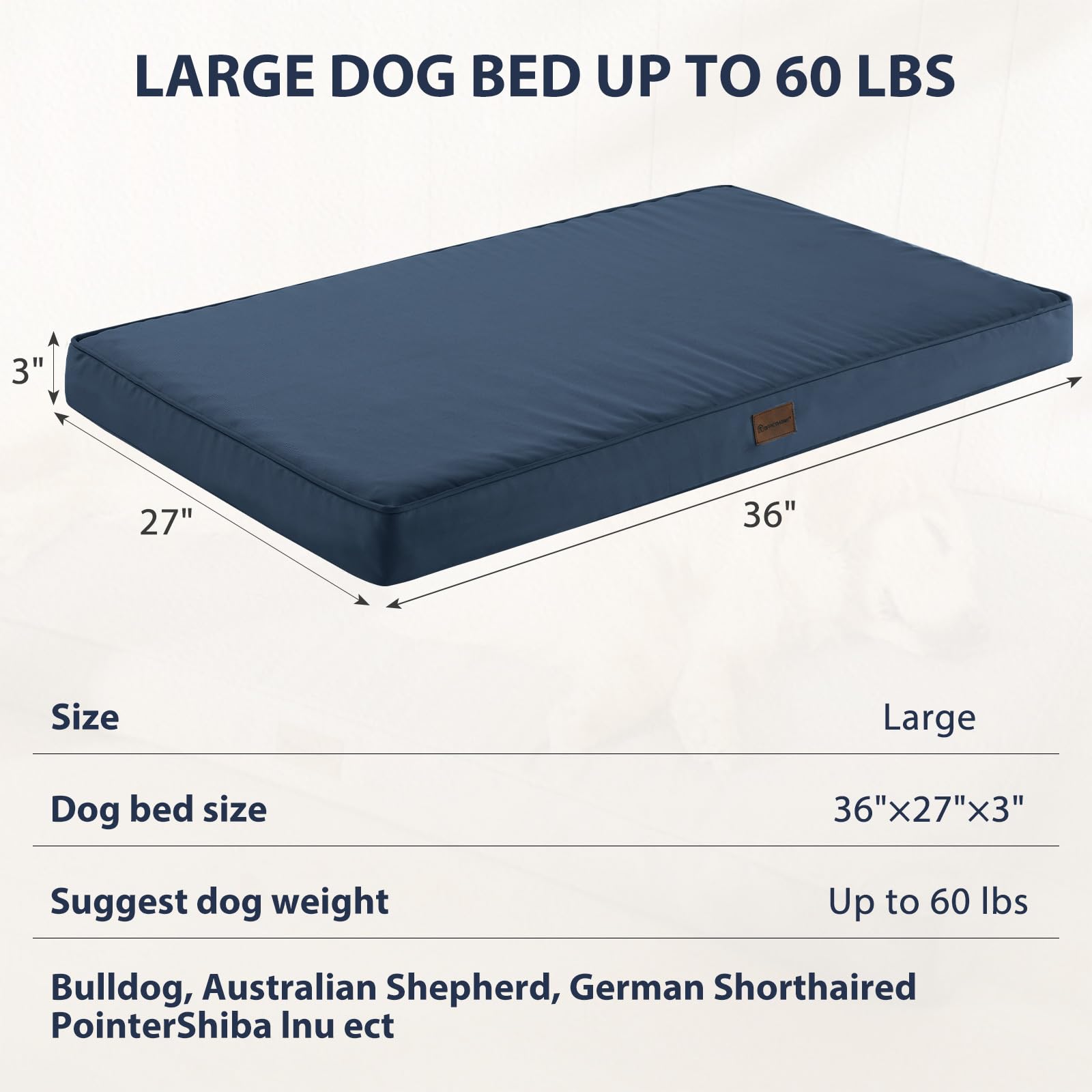 BFPETHOME removable cover shown for easy machine washing after outdoor use.