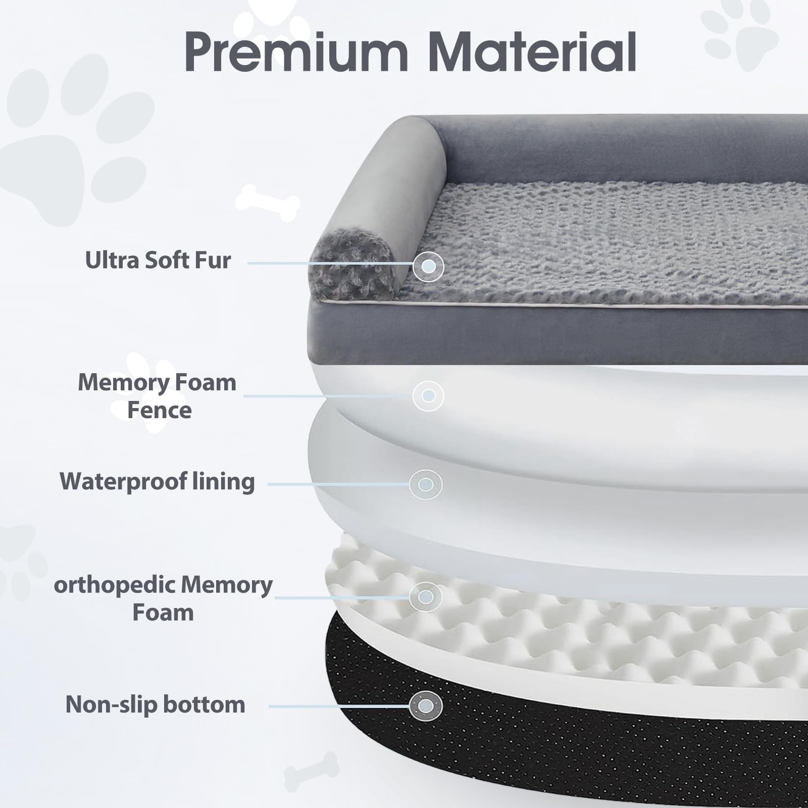 BFPETHOME removable washable cover for quick cleaning after outdoor use.