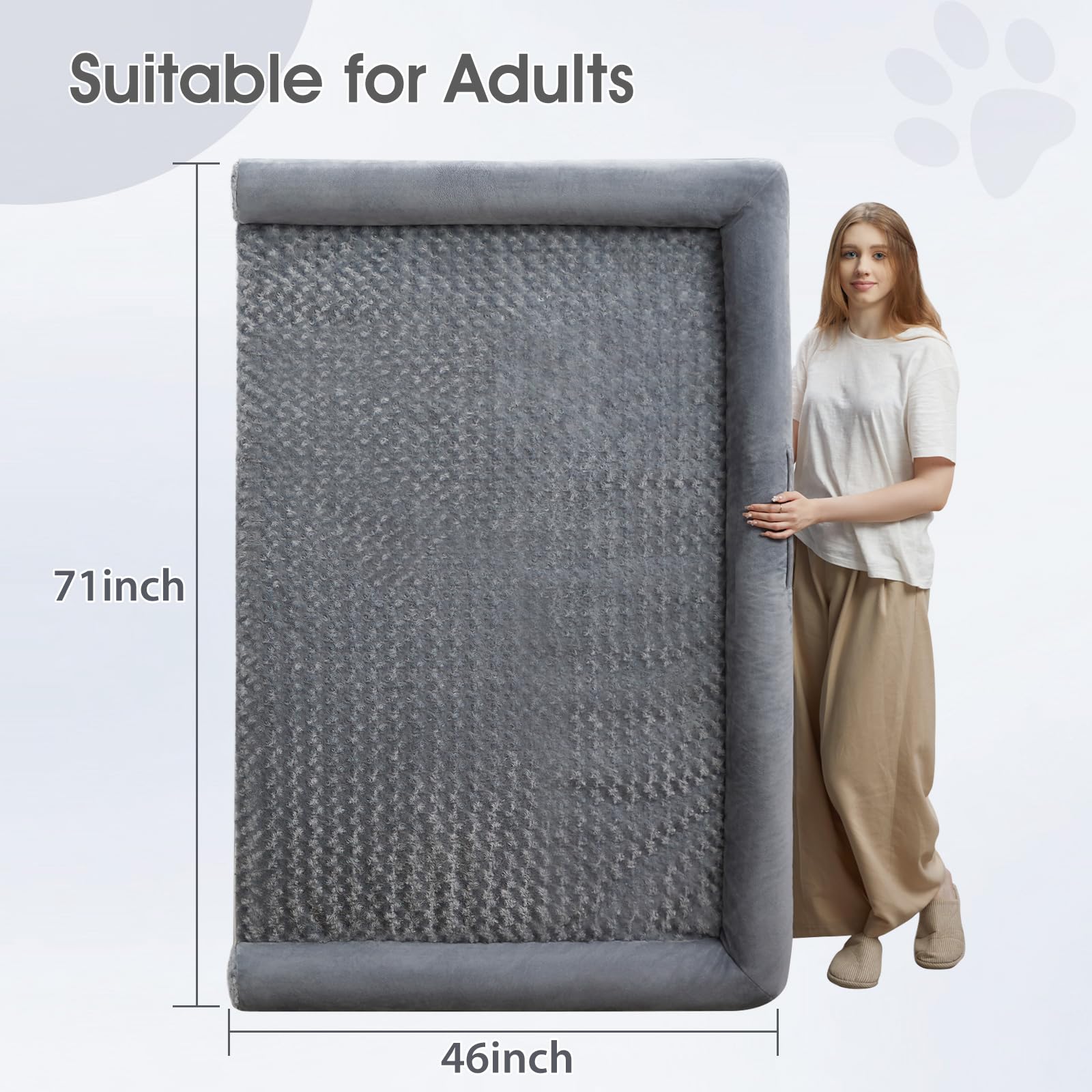 BFPETHOME waterproof inner layer protects foam from accidents.
