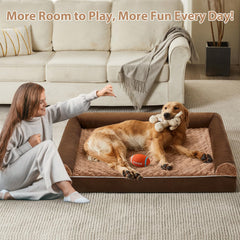 BFPETHOME bed's three bolstered sides cushion neck and head for restful naps
