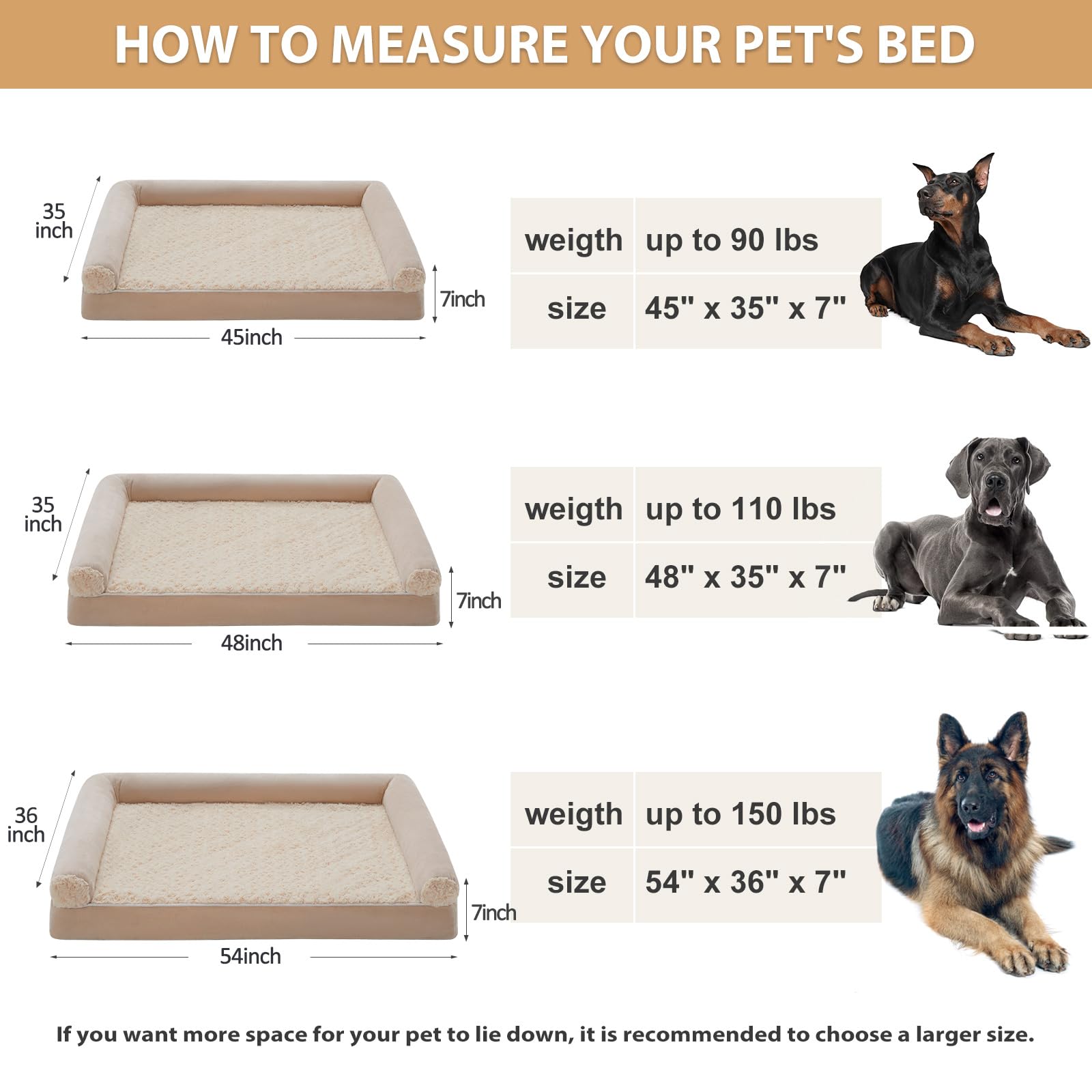 BFPETHOME dog bed cover removal and care for easy cleaning