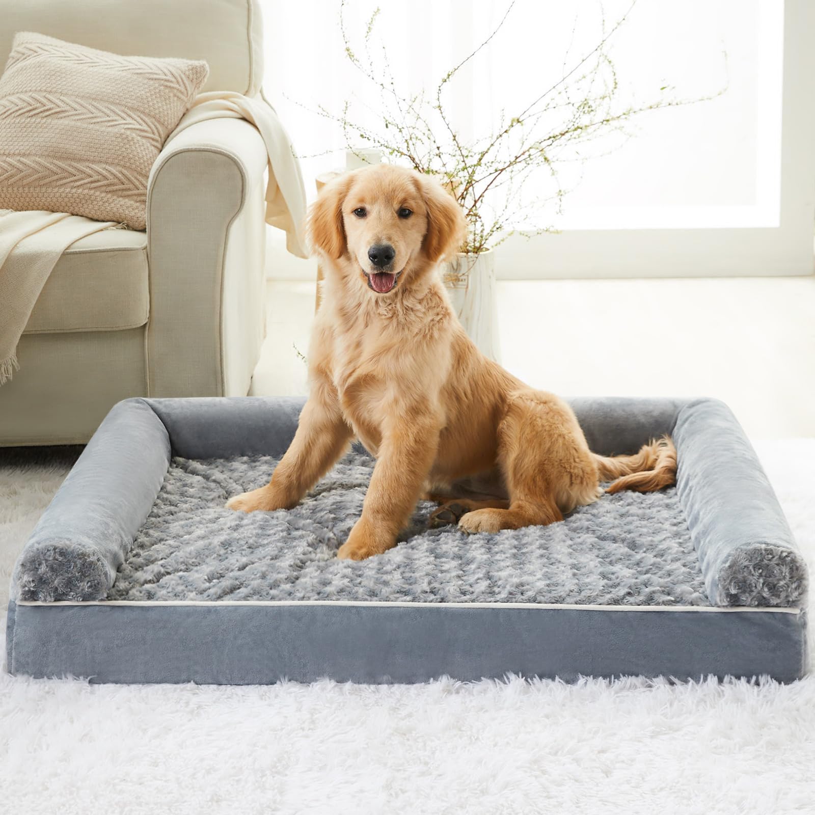 BFPETHOME dog bed removable washable cover for easy cleaning