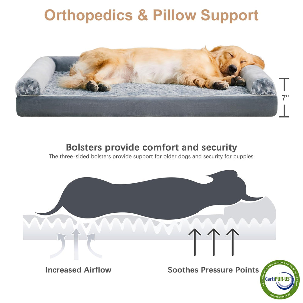 BFPETHOME u-shaped bed with three-side bolsters aids neck support