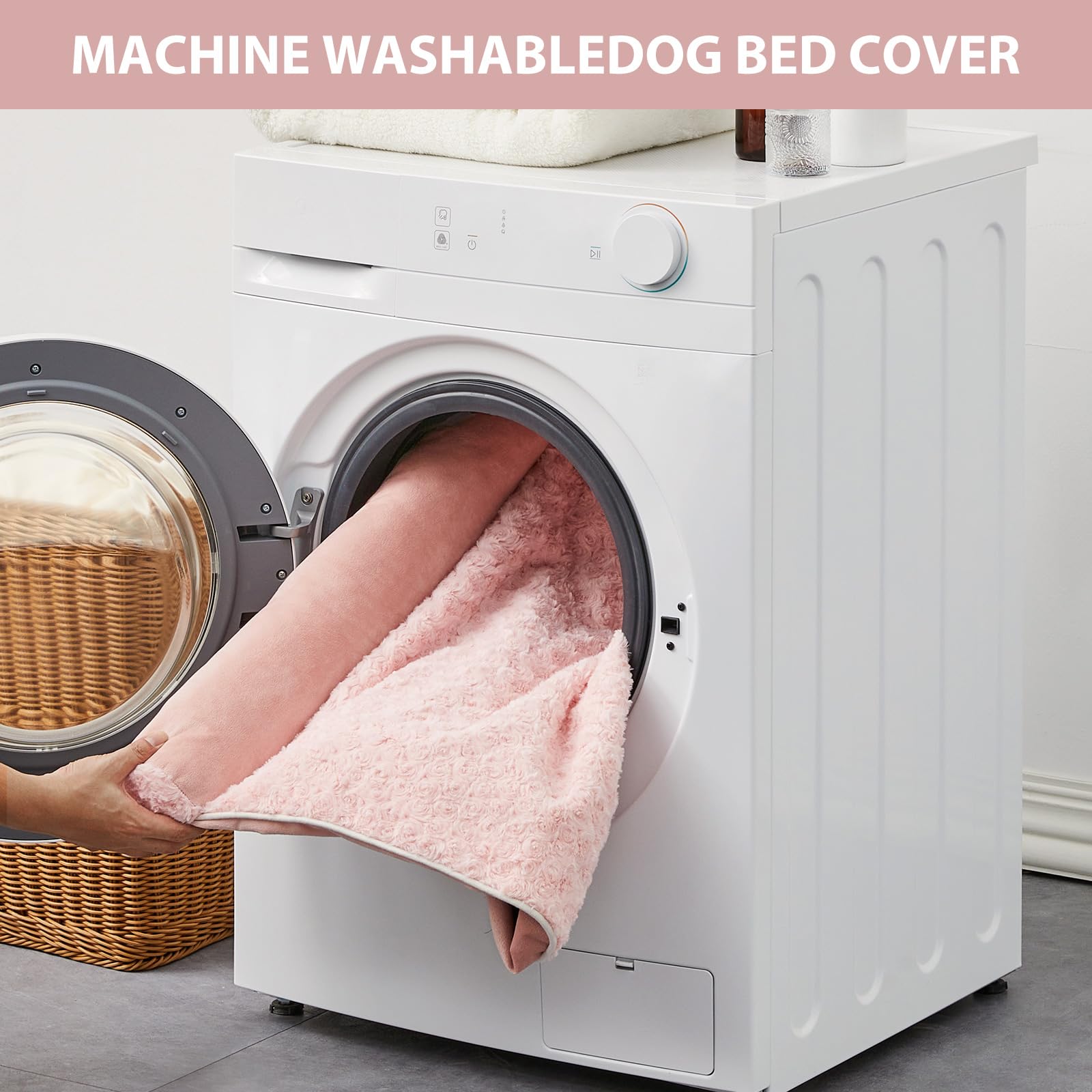 BFPETHOME dog bed waterproof inner layer protects foam from accidents.