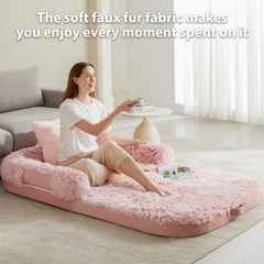 BFPETHOME pink orthopedic foam core detail emphasizes spine-supporting structure