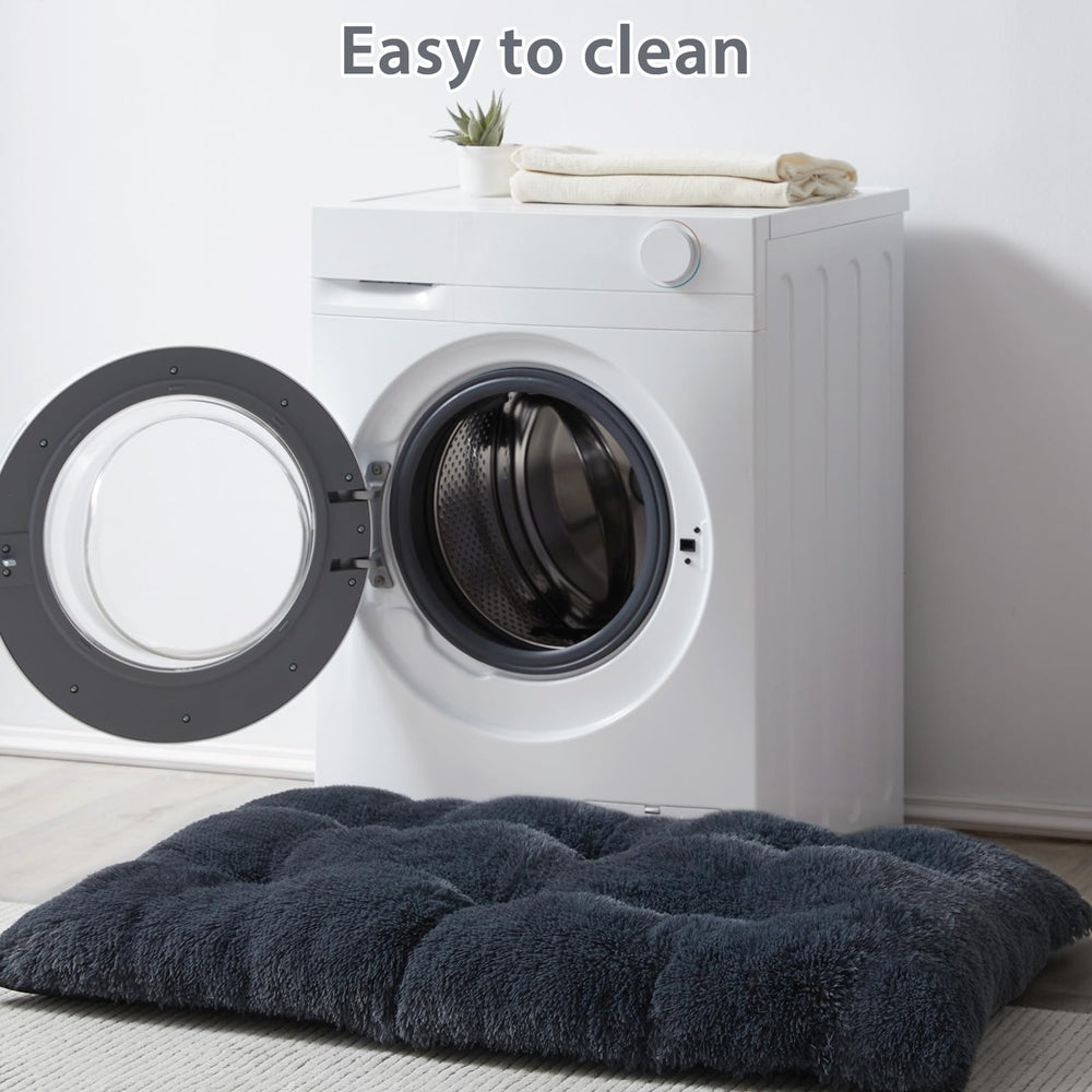 BFPETHOME navy crate bed ideal for travel and home use with easy care.