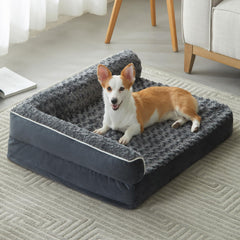 BFPETHOME orthopedic dog bed with plush surface for joint-friendly naps.