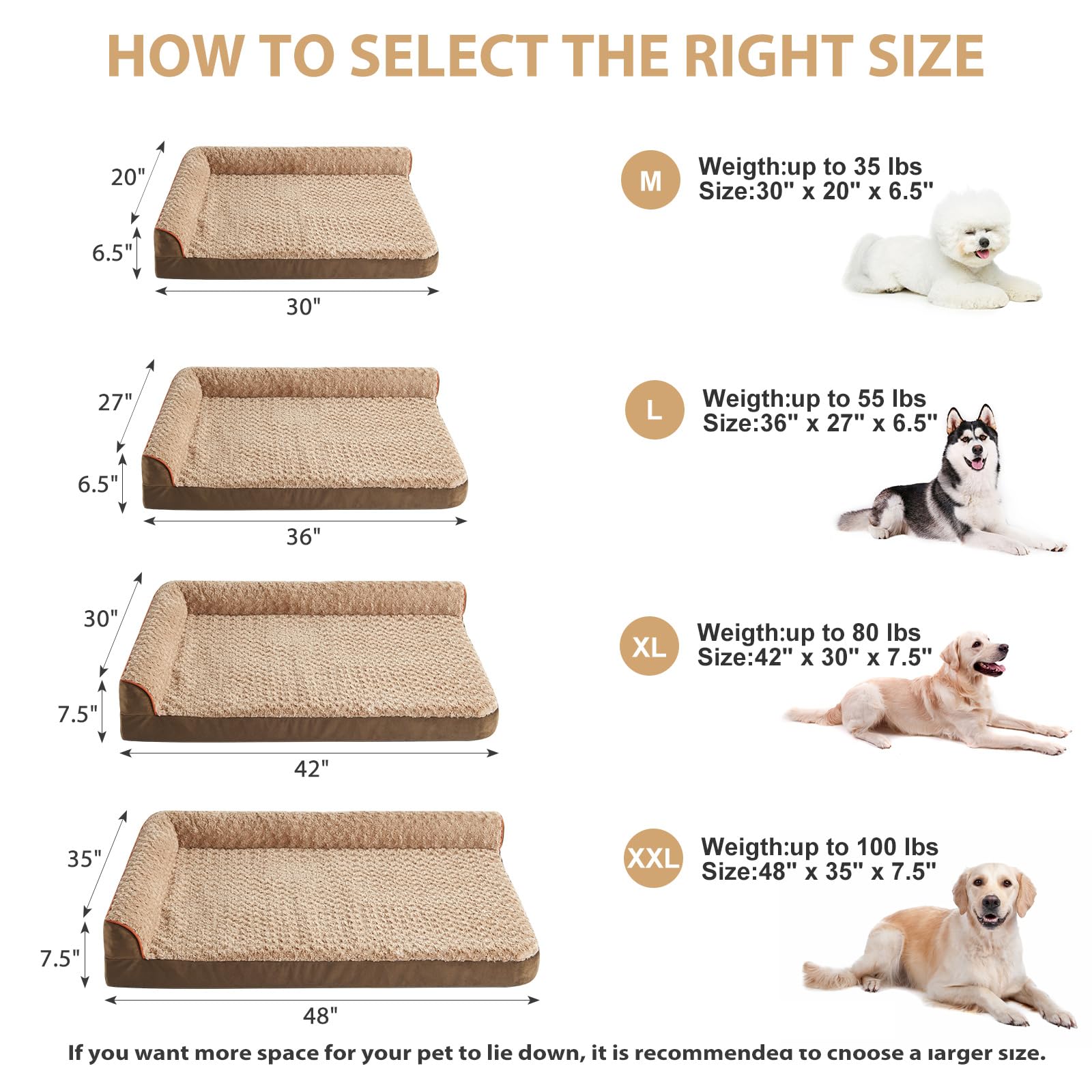 BFPETHOME dog bed with non-slip bottom stays securely in place on slick floors.