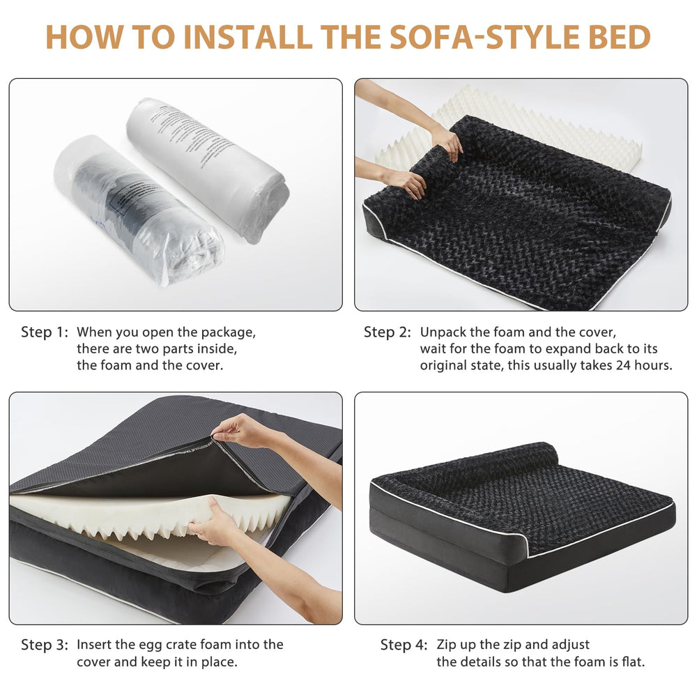 BFPETHOME size 36x27x6-5 bed fits large dogs up to 55 lbs