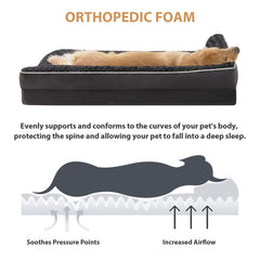 BFPETHOME bed soft surface highlights plush, skin-friendly feel
