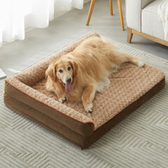 BFPETHOME orthopedic dog bed top view shows spacious lounging area
