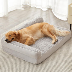 BFPETHOME orthopedic dog bed XXL side view showing joint-supporting surface