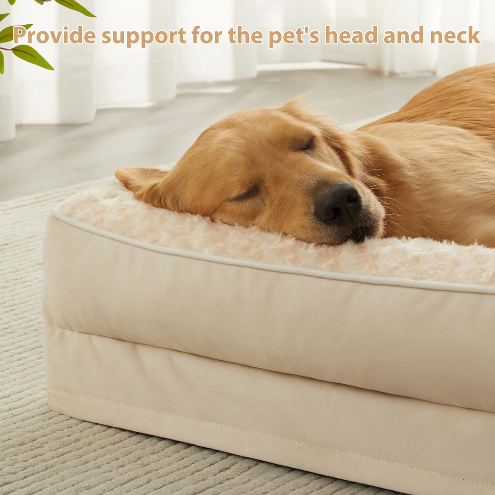 BFPETHOME egg-foam close-up shows supportive cushioning for joints and muscles.