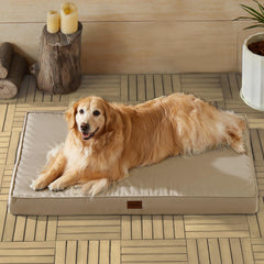 BFPETHOME outdoor dog bed waterproof beige surface for patio lounging