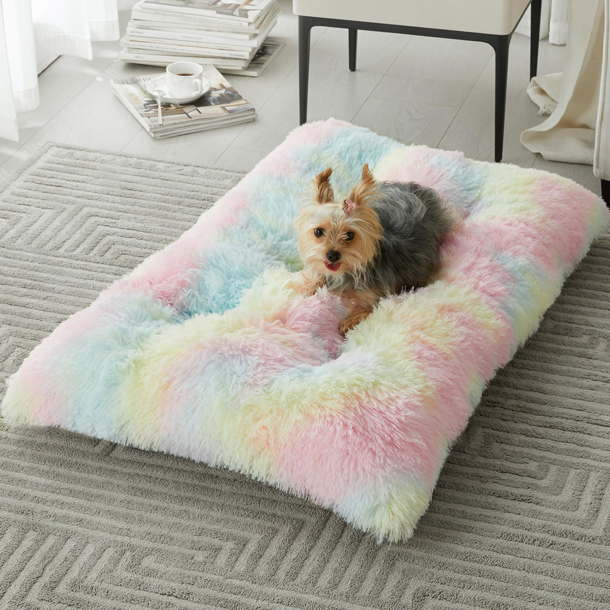 BFPETHOME plush dog bed for large dogs offers a soft, cozy surface for restful naps.