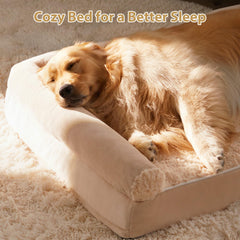 BFPETHOME rose-pattern plush adds calming, cozy lounging for dogs