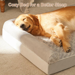 BFPETHOME U-shaped bed with bolstered sides for neck and head support.