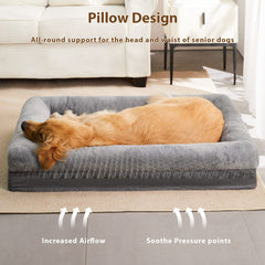BFPETHOME washable couch bed with removable waterproof cover simplifies cleaning after messes.