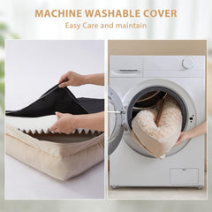BFPETHOME waterproof lining detail keeps the bed dry after spills and accidents.