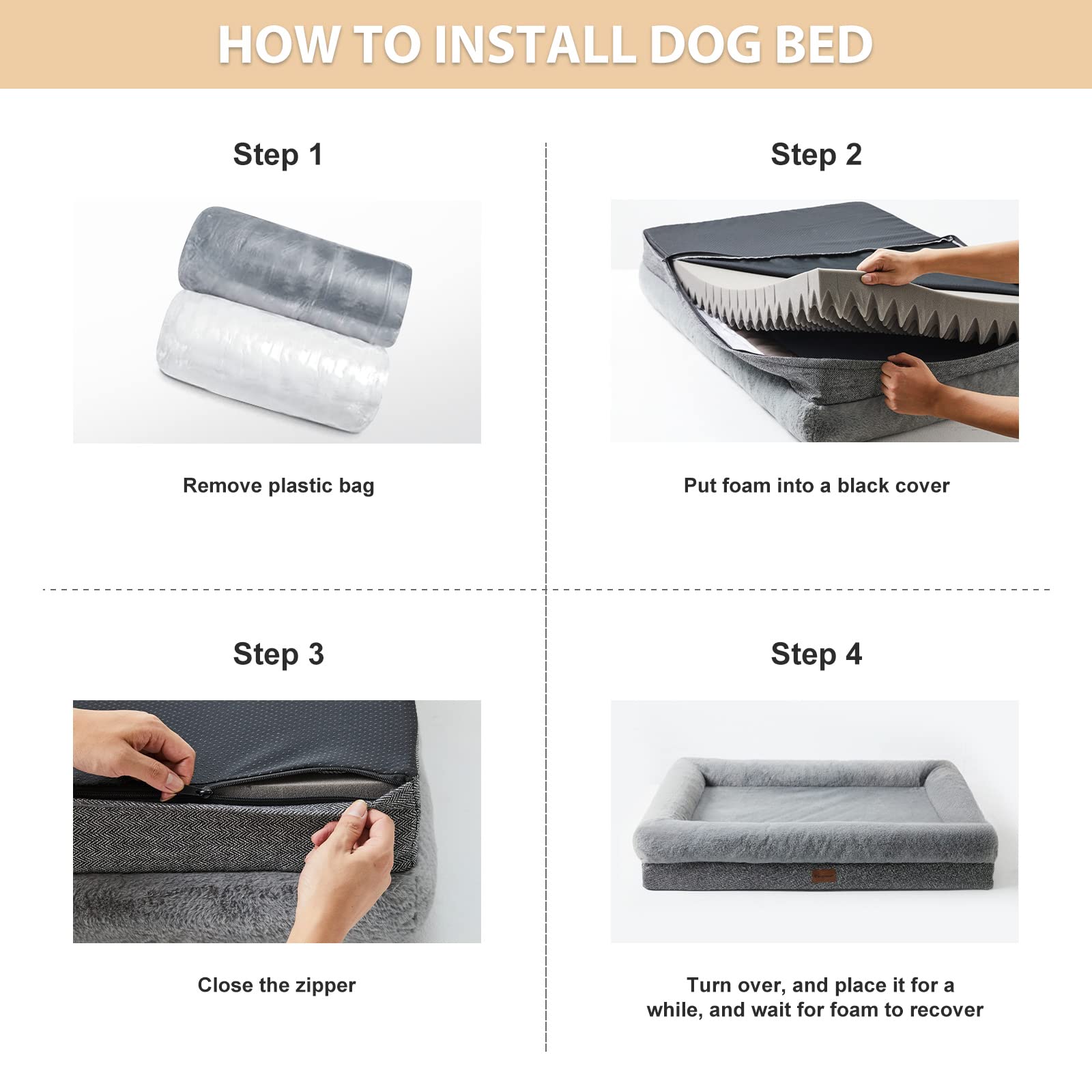 BFPETHOME XL anti-slip bottom improves security on slick floors.