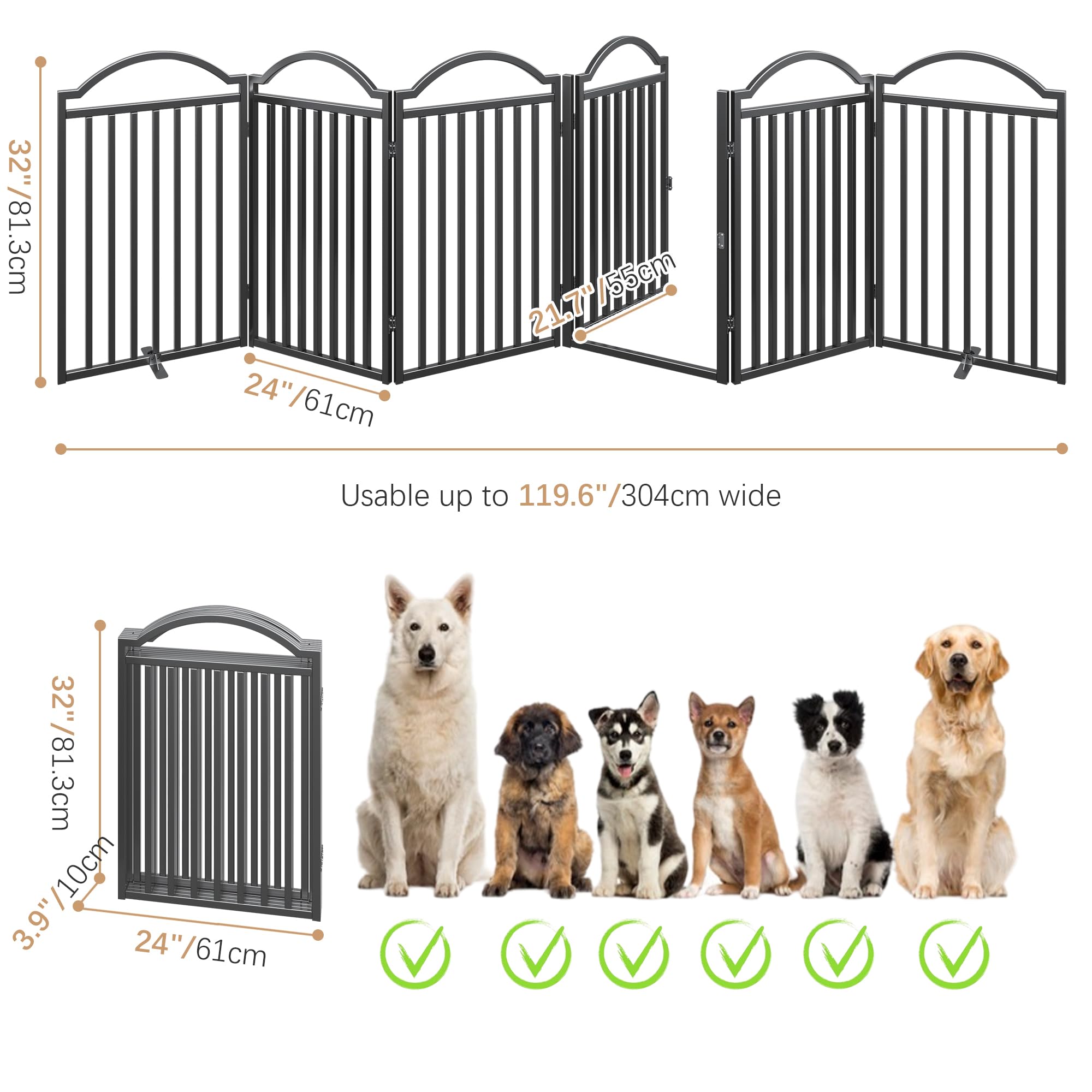 BHG extra-wide 144-inch dog gate shown at a doorway for large openings