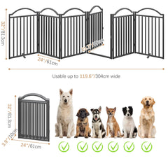 BHG extra-wide 144-inch dog gate shown at a doorway for large openings