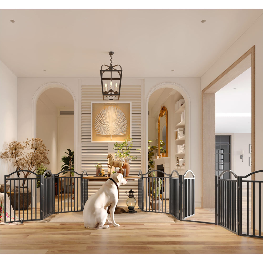 BHG freestanding dog gate usable indoors and outdoors without tools