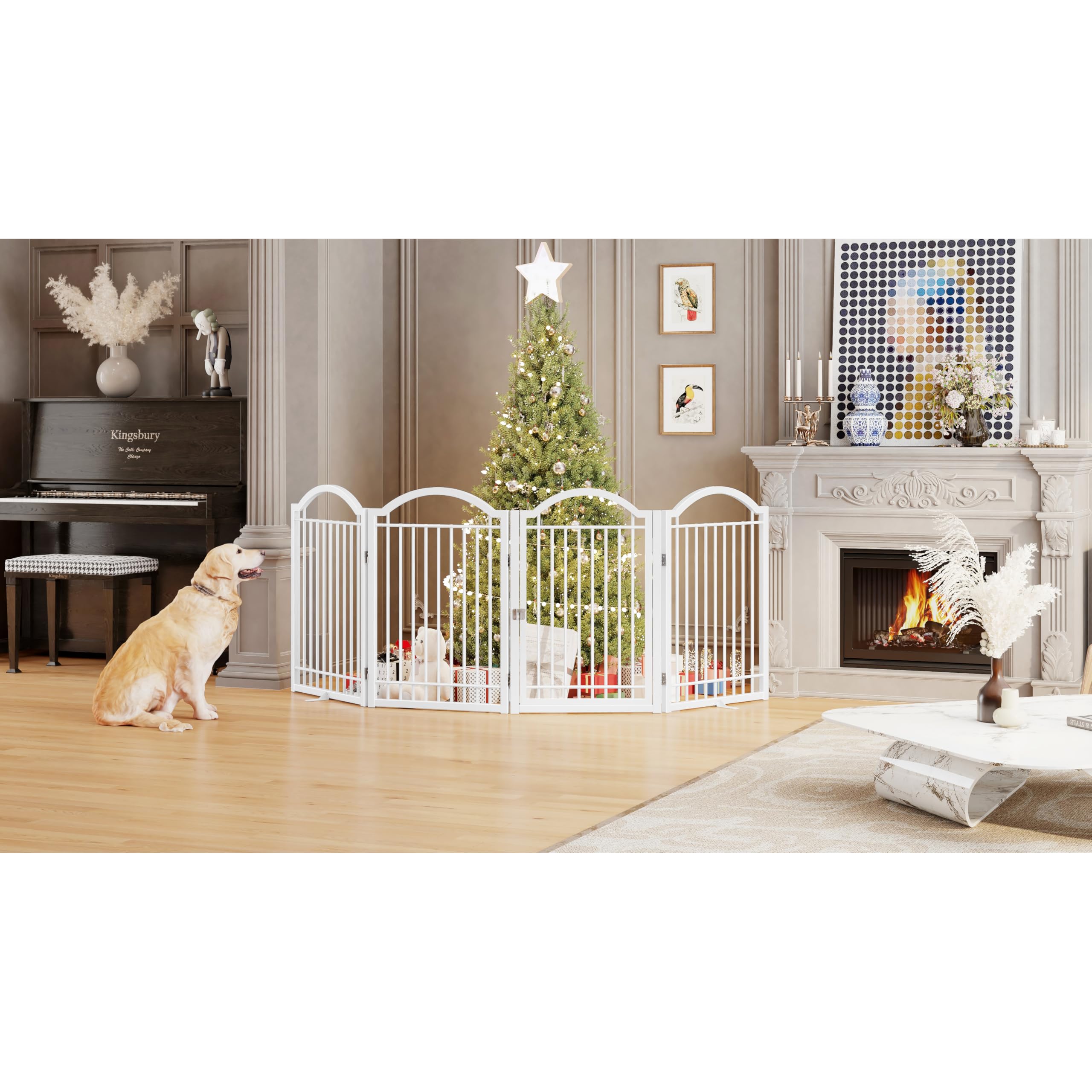 BHG white finish gate suggests easy cleaning and smooth surfaces
