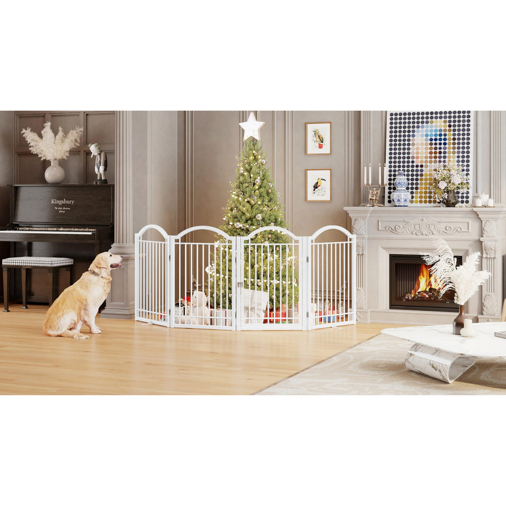 BHG white finish gate suggests easy cleaning and smooth surfaces