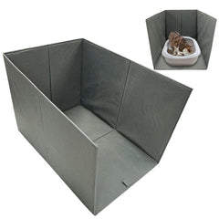 Bhyhok foldable cat litter enclosure enables compact storage and quick setup.