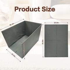 Bhyhok high-side splash guard keeps litter contained and floors clean.