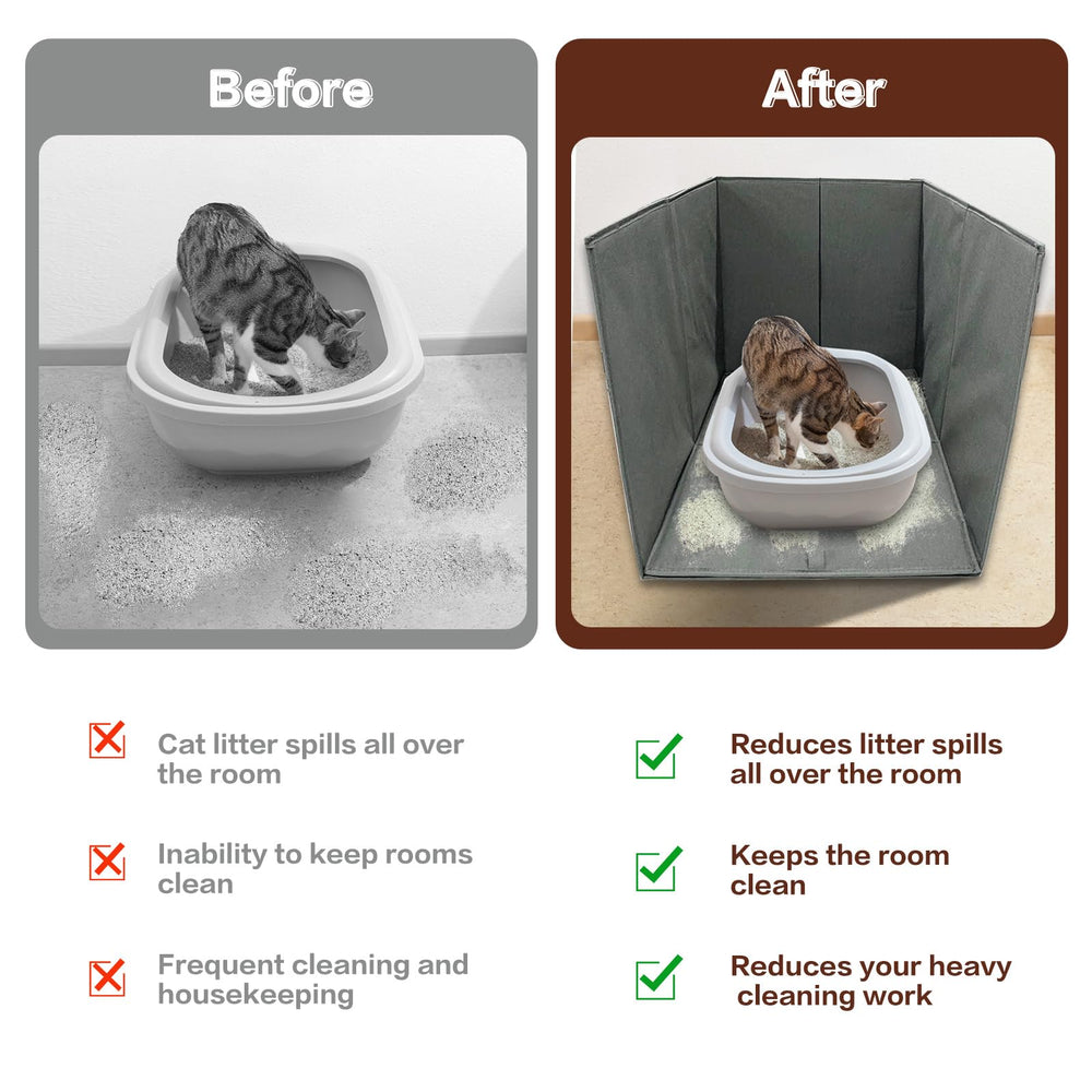 Bhyhok removable bottom panel enables easy litter cleanup.