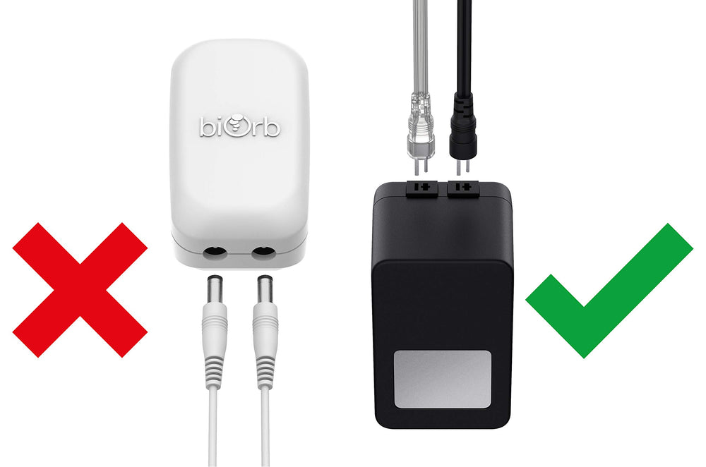 biOrb classic 15-led transformer plug demonstrates easy plug-and-play illumination.