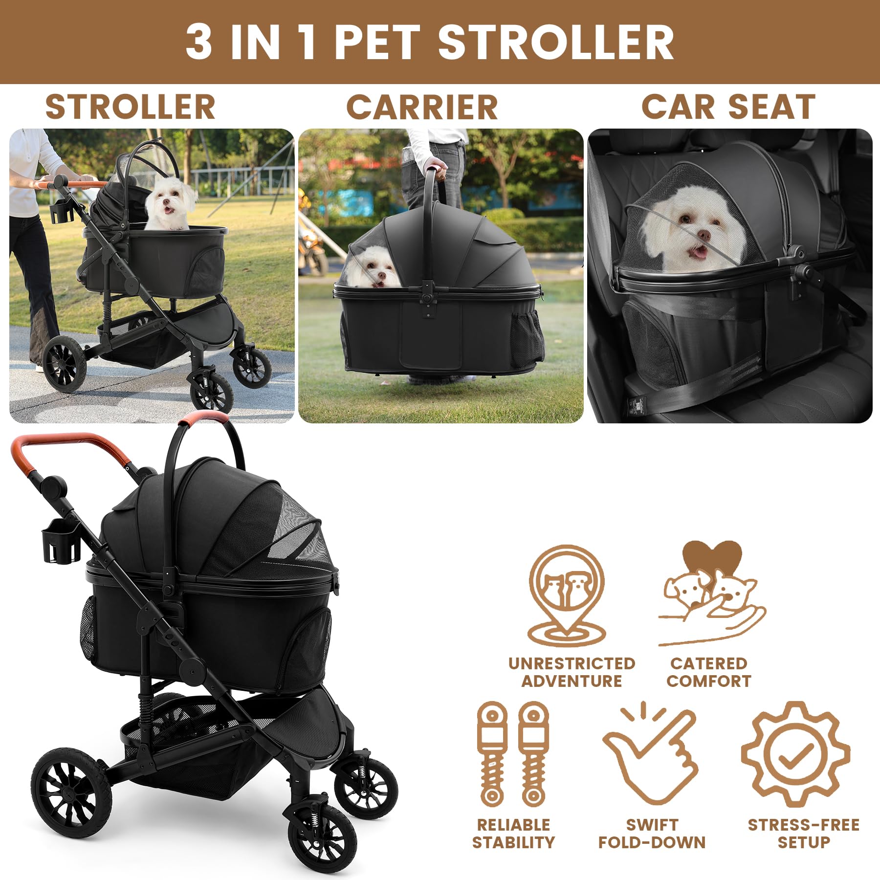 Bicystar stroller comfort pad and waterproof cover for comfy rides.