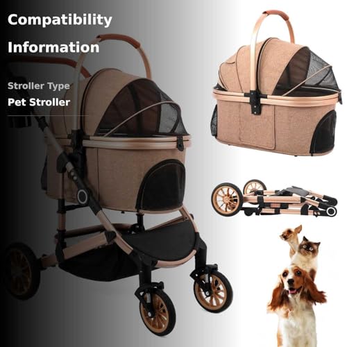 bicystar pet stroller lockable front wheels for stable steering