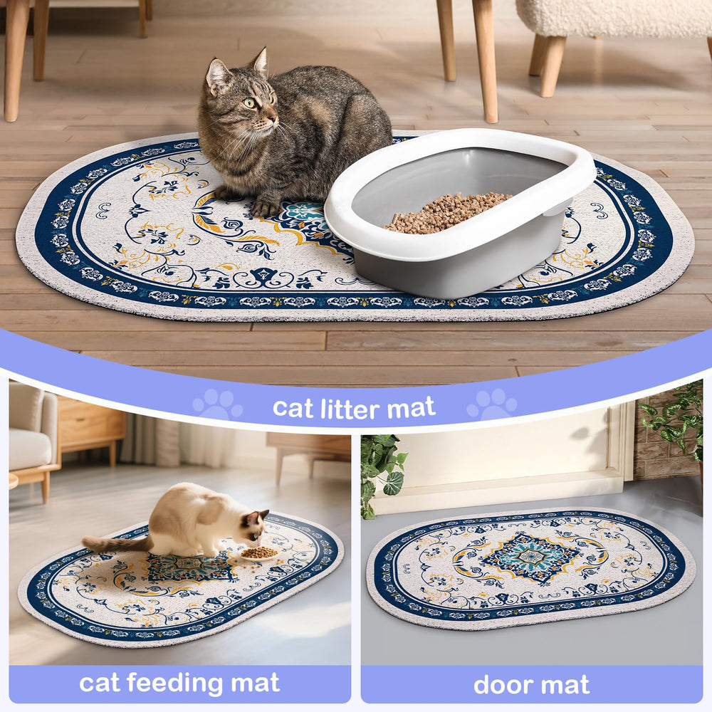 Bienbee cat litter mat available in blue and other sizes.