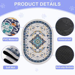 Bienbee cat litter mat waterproof layer keeps urine off floors.