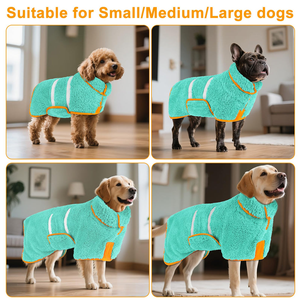 Bienbee dog bathrobe five-size range fits most breeds comfortably