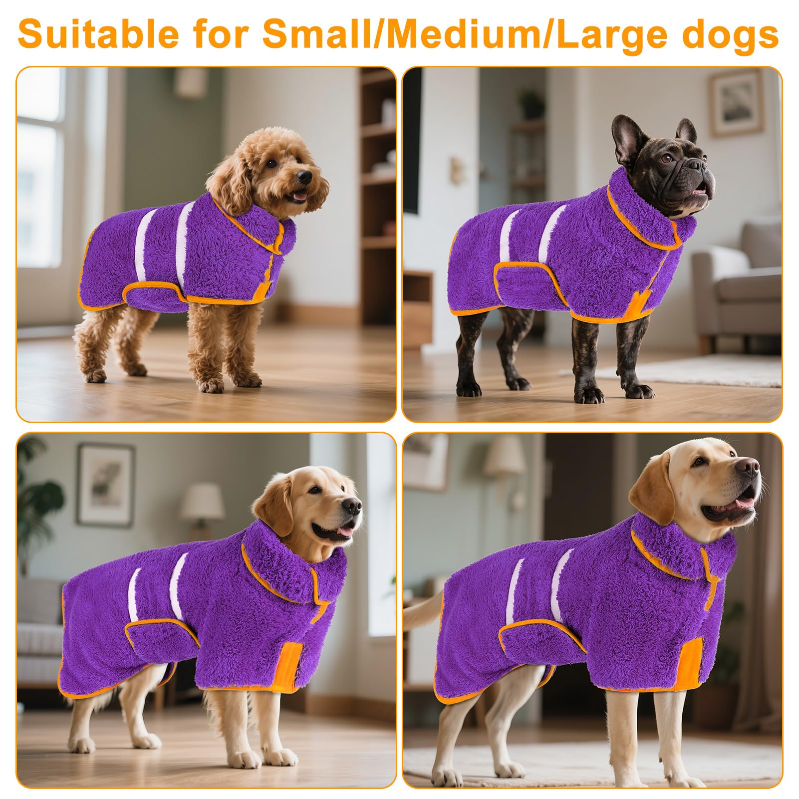 Bienbee dog bathrobe being machine-washed for easy care