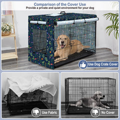 Bienbee dog crate cover top-opening handle for easy portability.