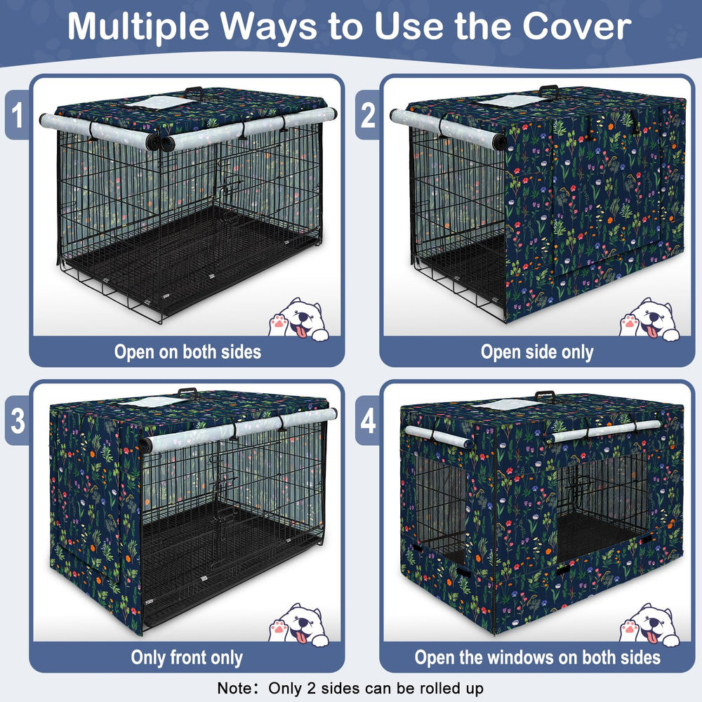 Bienbee crate cover window with roll-up toggle locks enables flexible setup.