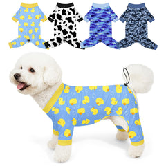 Bienbee dog pajamas butterfly pattern, cozy sleepwear for pets.