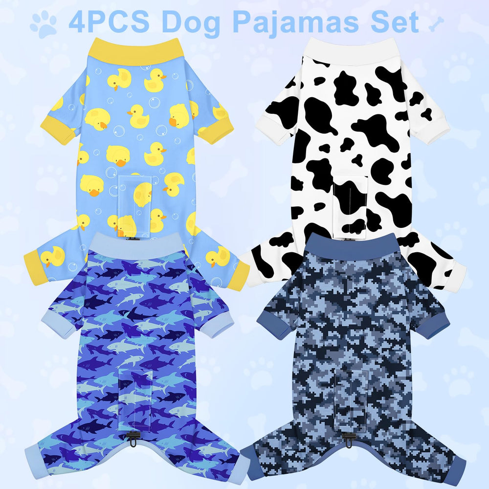 Bienbee dog pajamas dinosaur pattern, playful wear for daily use.