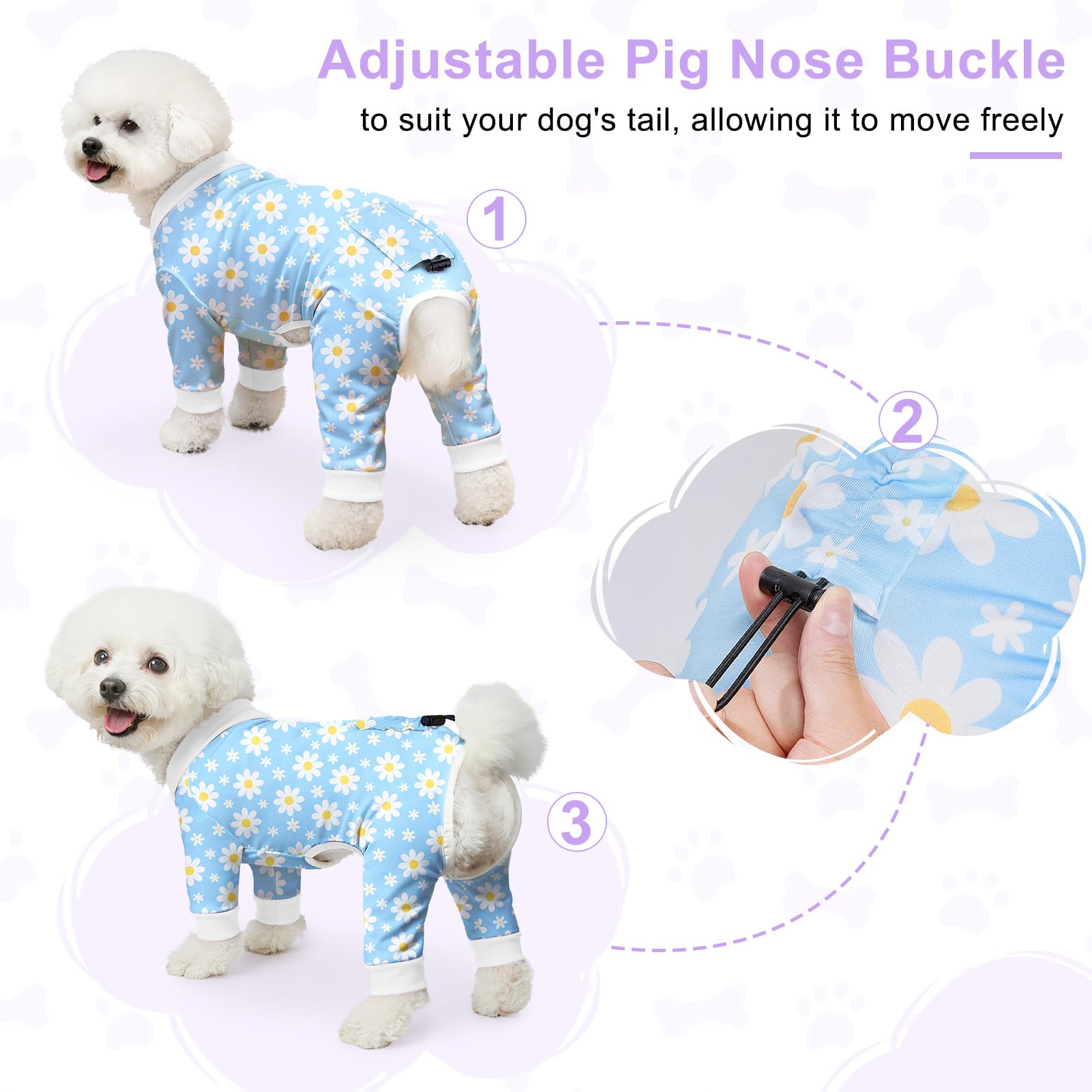 Bienbee dog pajamas duck pattern ideal for cute outfits and photos.