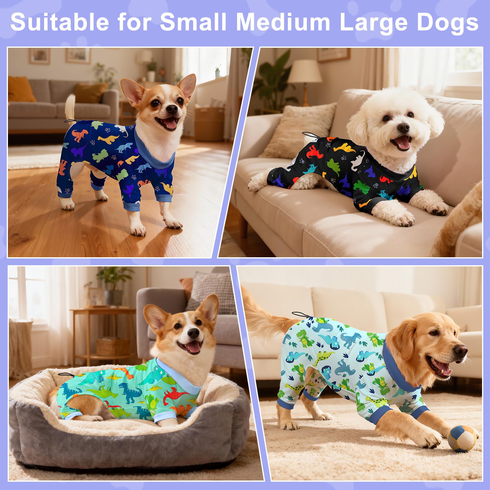 Bienbee dog pajamas love-heart pattern ideal for bedtime comfort and bonding.