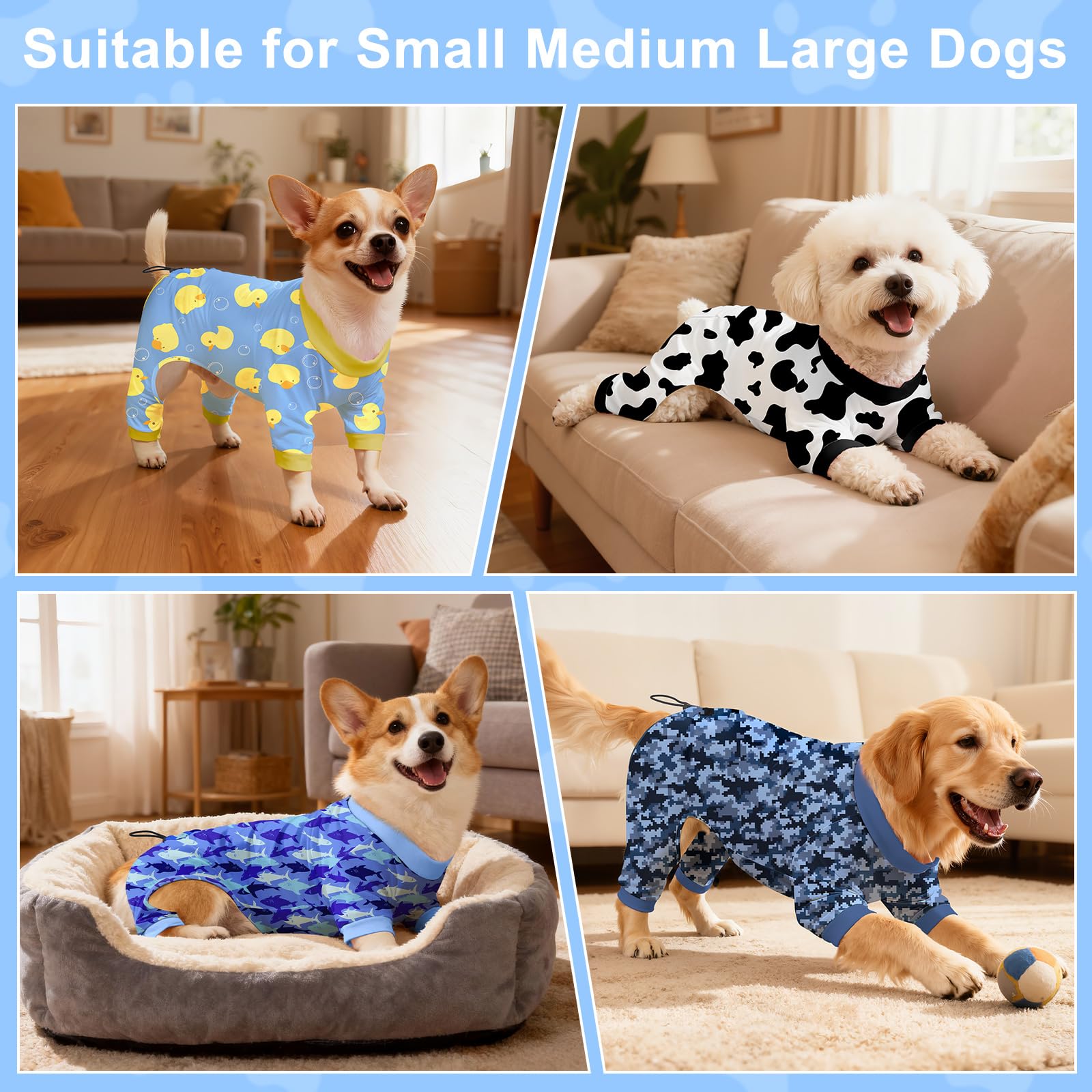 Bienbee dog pajamas love heart pattern, charming loungewear for evenings.