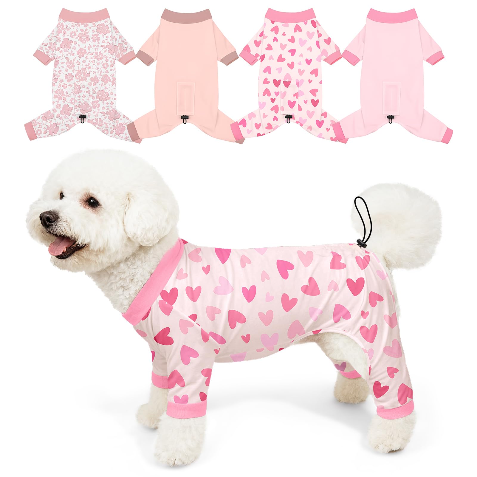 Bienbee dog pajamas set with bright patterns for cute daily wear and photos