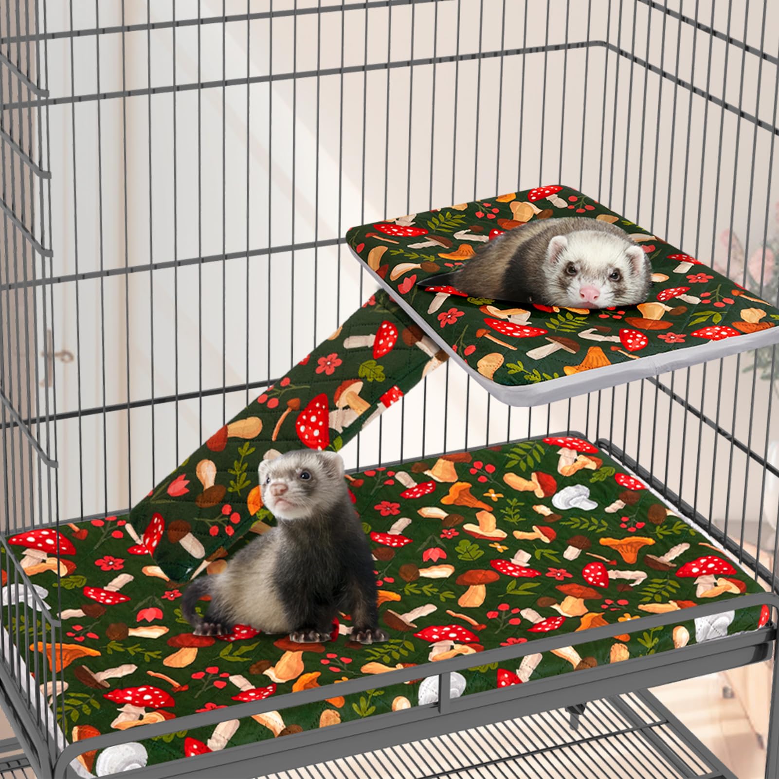 Bienbee ferret nation liner full coverage 7pcs for complete cage protection