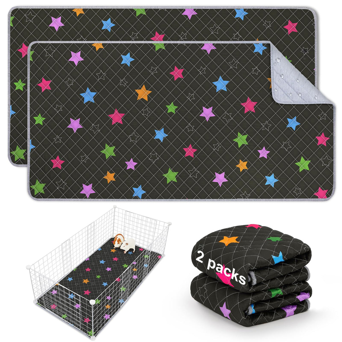 Bienbee guinea pig bedding 2-pack ready for spacious cages and easy setup