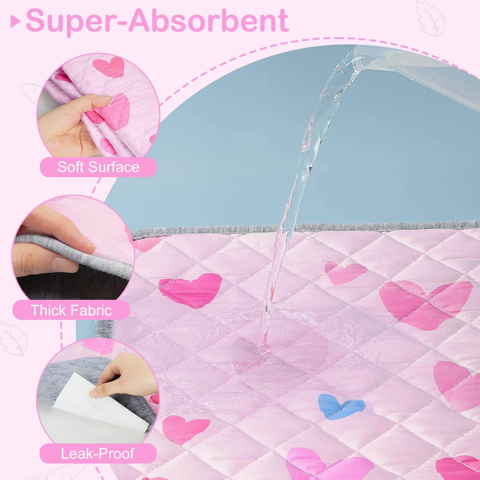 Bienbee guinea pig bedding absorbent-core shows strong moisture capture for cleaner cages.
